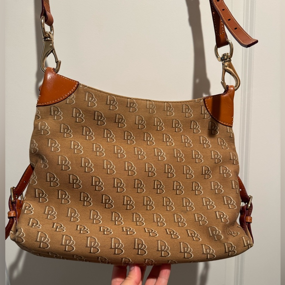 Dooney & Bourke Tan Monogram Shoulder Bag